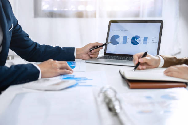 istock Business partner discussing ideas plan and presentation project at meeting working and analysis at workplace office, financial and investment concept 1131619290