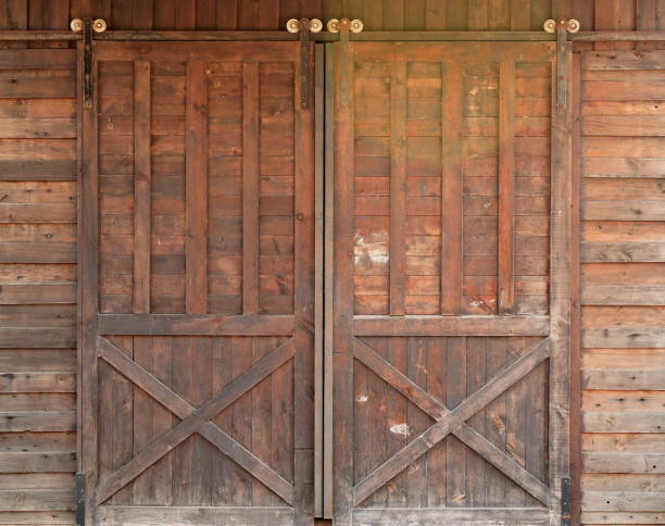 istock Closed wooden and ancient door 1131619595