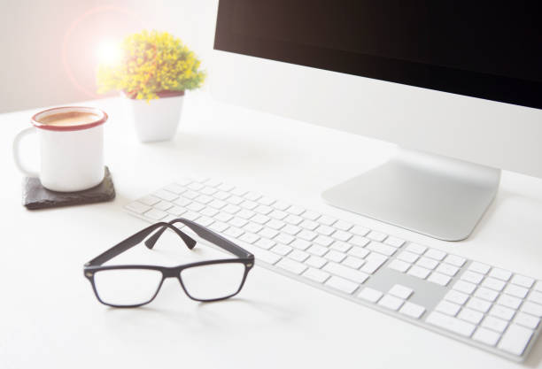 istock Place of work. Office desk 1131619659