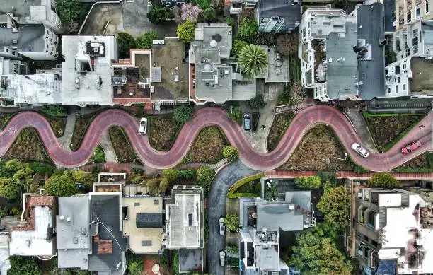 Photo of Lombard Street From Above