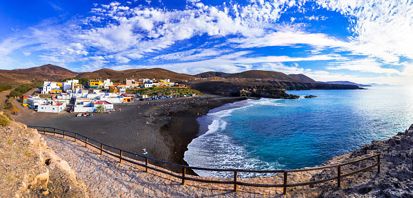 Picturesque traditional coastal villages and towns of Canary islands