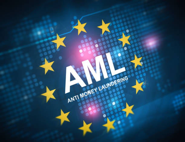 AML anti money laundering vector art illustration