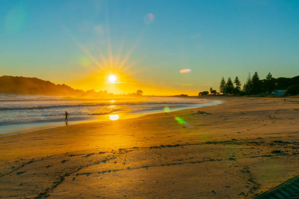 istock Intense sunrise at Mount Maunganui 1131626152