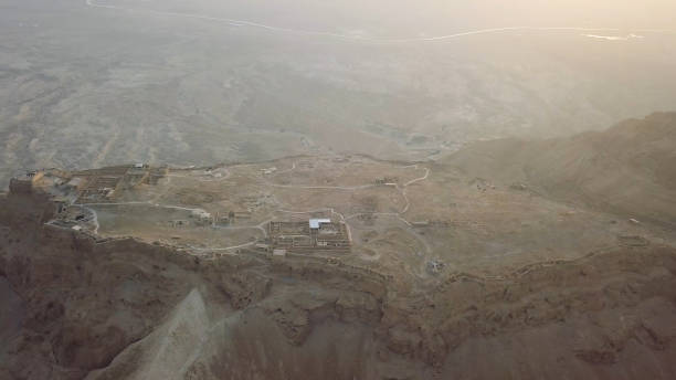 istock top view masada shot in the desert 1131629381