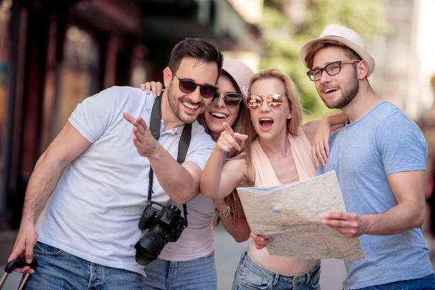 istock Travel, vacation, happiness and friendship concept 1131632132