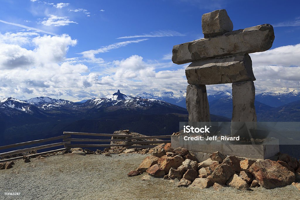 Whistler Inukshuk - Photo de Inukshuk libre de droits