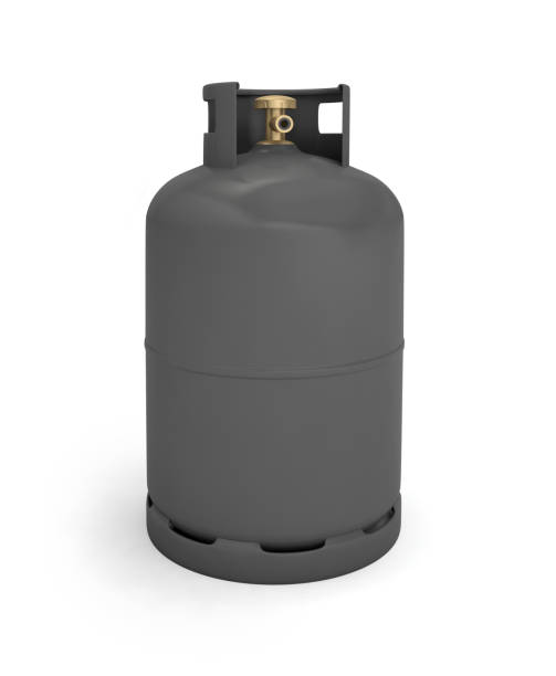 cilindro de gás garrafa tanque propano butano - natural gas cylinder flammable fire - fotografias e filmes do acervo