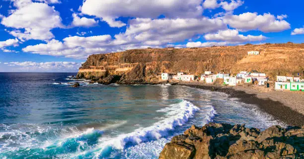 Photo of Fuerteventura - unspoiled beach and fishing village Puertito de los Molinos. Canary islands