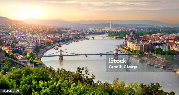 Panorama Of Summer Budapest Stock Photo - Download Image Now - Budapest, Danube River, Hungary