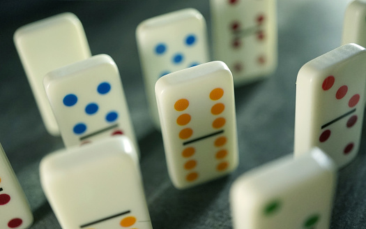 shot of domino