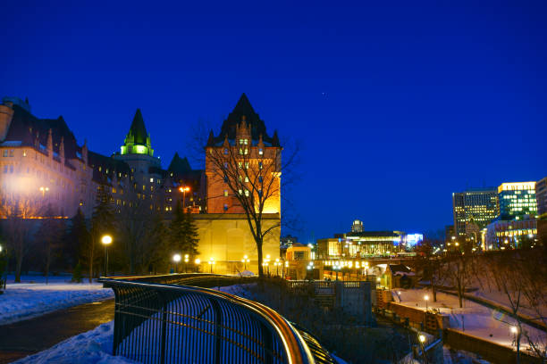 istock Ottawa Canal at dusk 1131648066