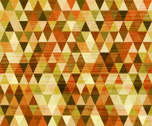 Vector illustration of seamless  rhomb wood textured  pattern