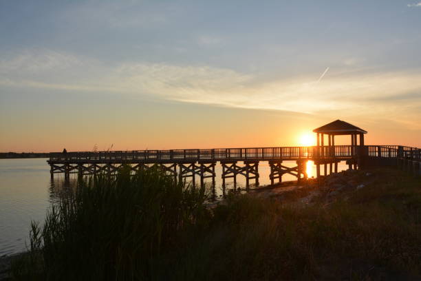 istock Summer Sunrise at Smith Point County Park, New York 1131655955