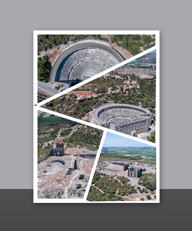 Postcard of Aspendos Ancient roman theater .