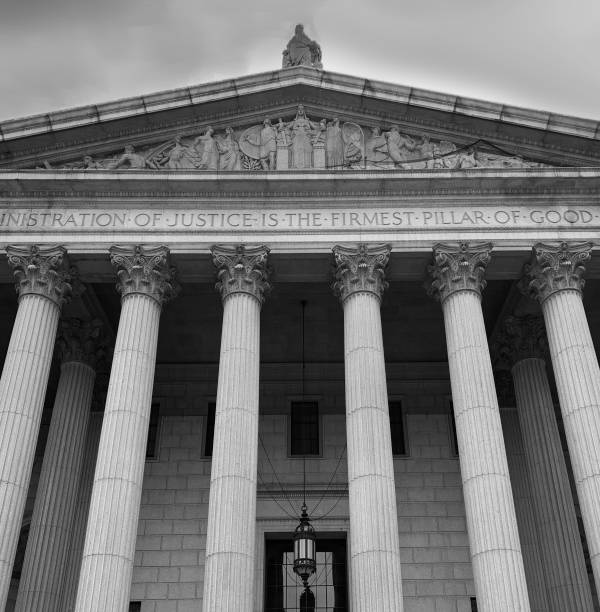 istock Close up of Courthouse building. 1131659377