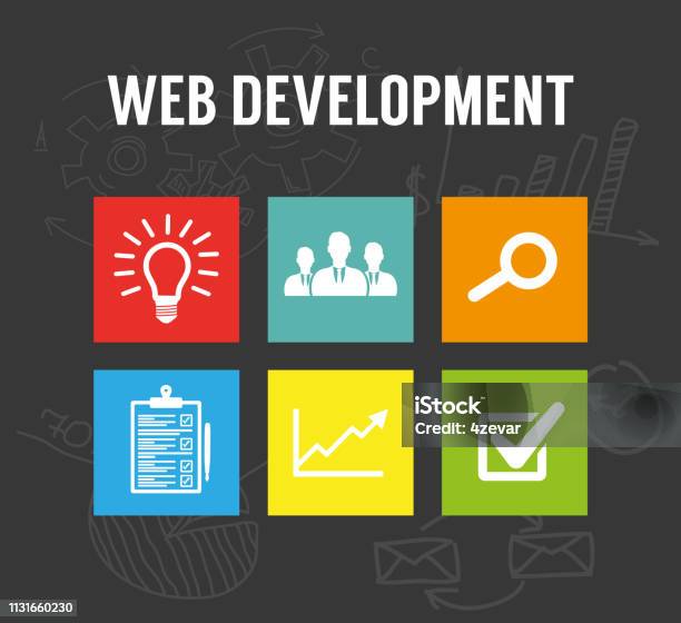 Web Development Flat Design Stock Illustration - Download Image Now ...