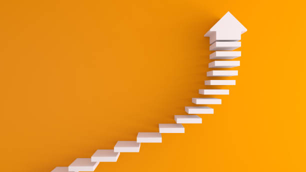 Stairs concept Climbing to Success Direction business abstract stock pictures, royalty-free photos & images