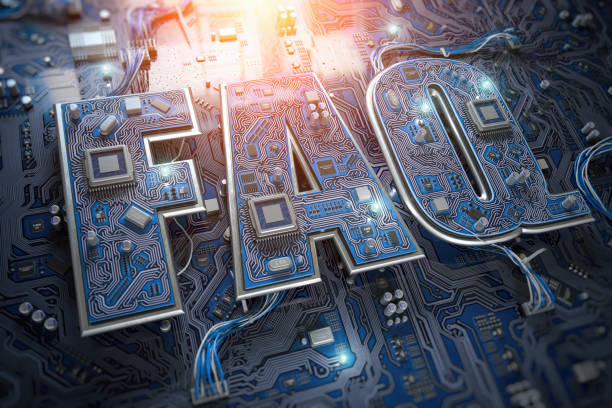 istock FAQ Frequently asked questions concept. FAQ in form of circuit board on computer motherboard. 1131665862