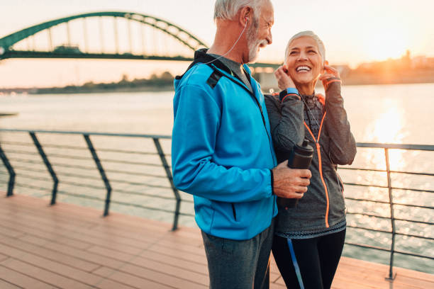 istock Enjoying the music after jogging 1131670924