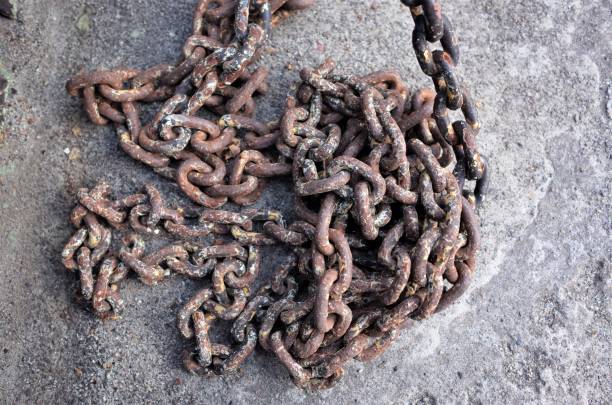 Old chain stock photo