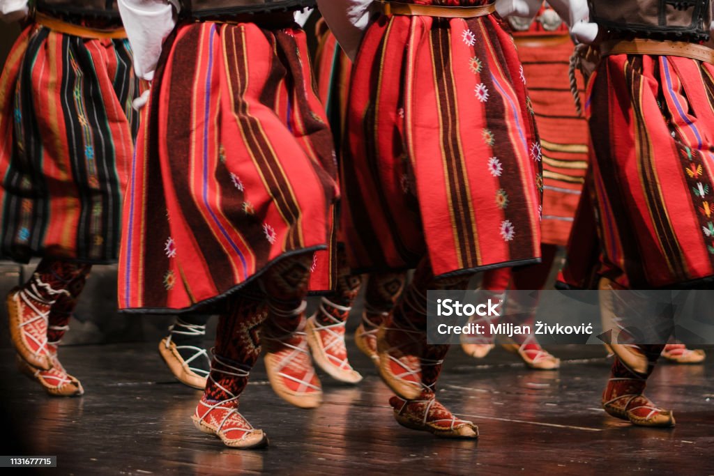 Serbische Nationale Folklore Tanzt Kolo Stockfoto und mehr Bilder von