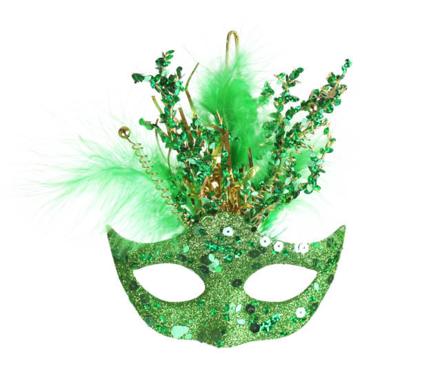 istock Colorful Mardi Gras mask isolated on white 1131682697