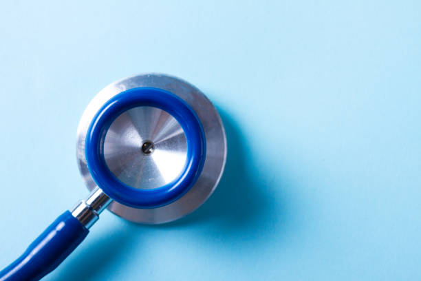 istock Healthcare concept on blue 1131683829