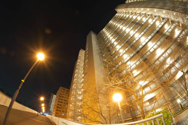 istock Condominiums in Tokyo at night 1131684588