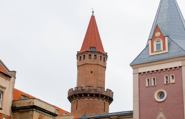 istock Old medieval tower of Cathedral church 1131693024