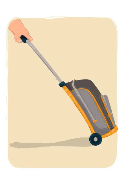 Vector illustration of The suitcase
