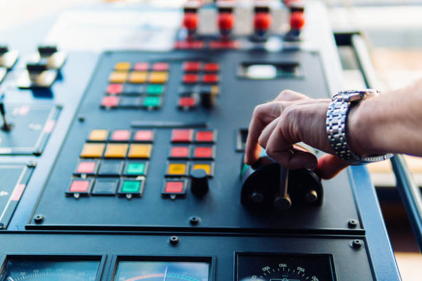 istock Marine navigational equipment on modern ship or vessel 1131701130