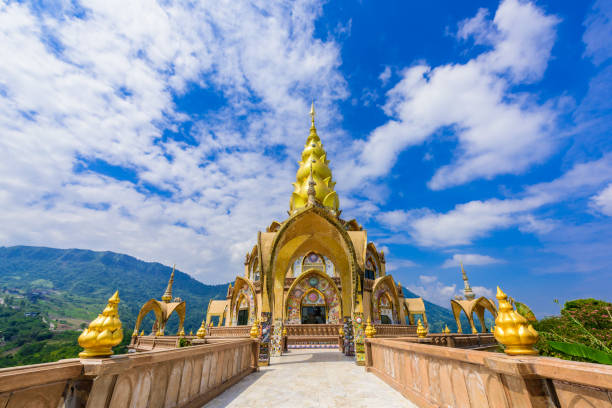 istock Big Main Pagoda in Wat Phra That Pha Son Kaew temple at Phetchabun Thailand 1131706134
