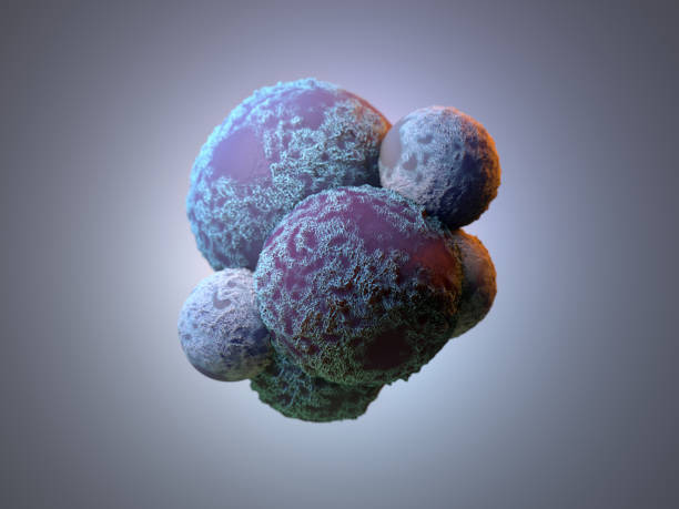 istock Cancer cells damaged, dicky, morbid infected cells, 3d Render 1131712510