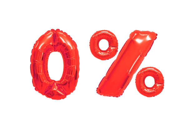 istock zero percent from red color balloons on isolated background 1131715301