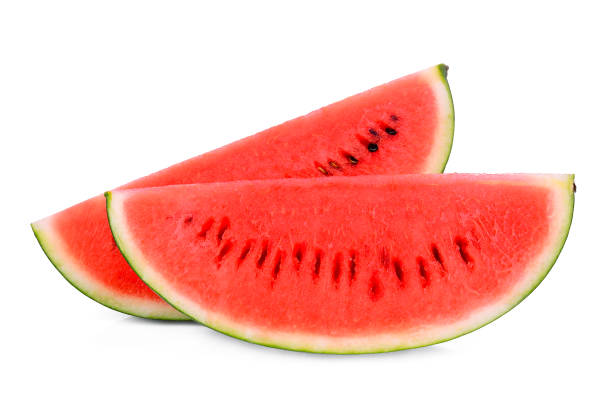 istock two sliced fresh watermelon isolated on white background 1131717752