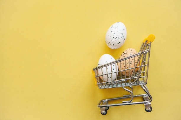 istock Shopping Cart with eggs 1131725308