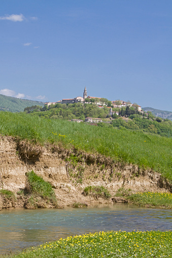 Buzet on the Mirna, a 53 km long river in Istria offers beautiful landscapes and natural beauties