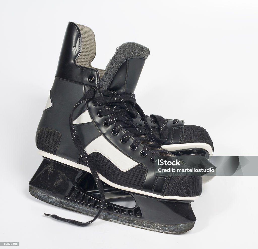 Pattini da Hockey - Foto stock royalty-free di Ghiaccio