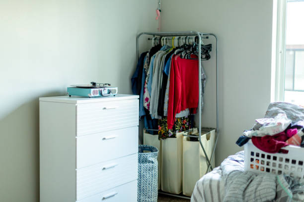 istock Drawers with Clothes and Record Player 1131730138