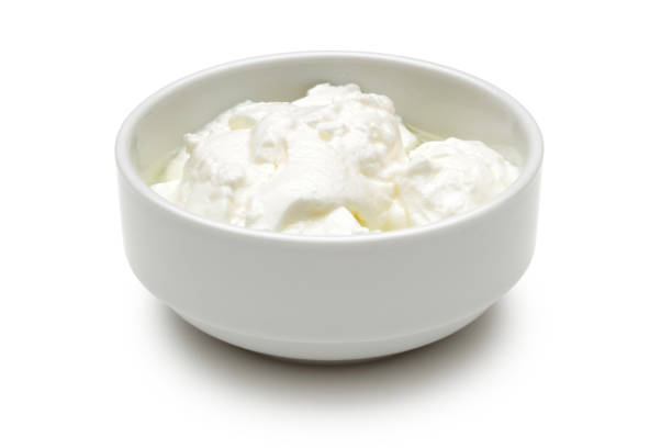 istock Yogurt in a bowl isolated on white 1131732709