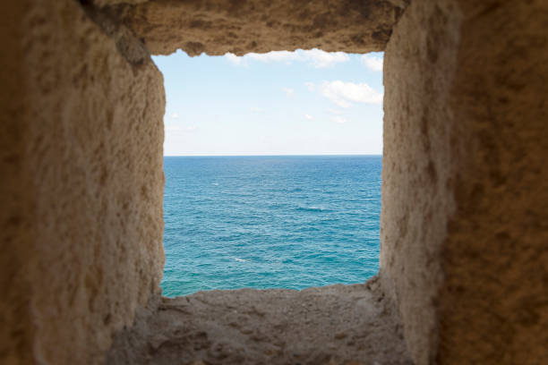 istock Sea views from the loopholes. 1131744099
