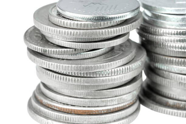 istock Stack of coin on white background , Concept for savings. 1131744884