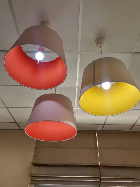 istock Colorful ceiling lamps decoration 1131748583
