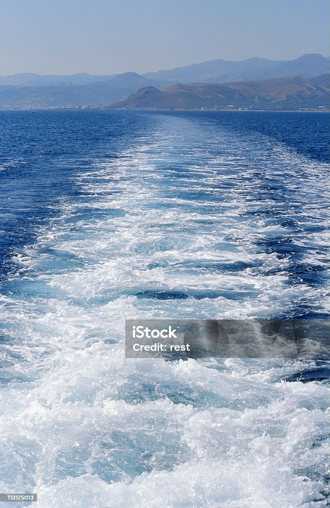 Wake padrão - Royalty-free Barco à Vela Foto de stock