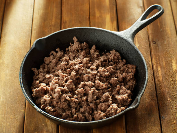 istock browned ground beef in cast iron skillet 1131750966
