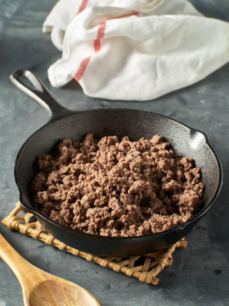 istock browned ground beef in cast iron skillet 1131750992