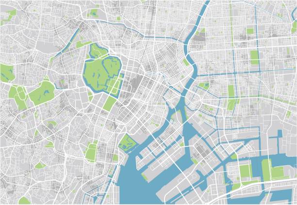 2,500+ Tokyo City Map Stock Illustrations, Royalty-Free Vector Graphics ...