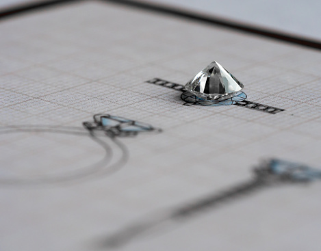 Diseño de joyas de diamante photo
