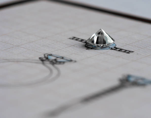 diseño de joyas de diamante - joyero oficio creativo fotografías e imágenes de stock