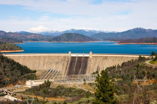 Dam for a man made lake in California